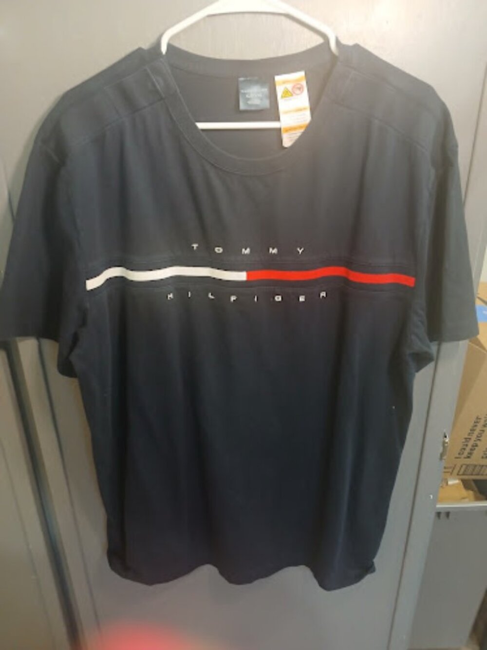Tommy Hilfiger Adaptive Navy Blue Magnetic Shoulder Tee XL